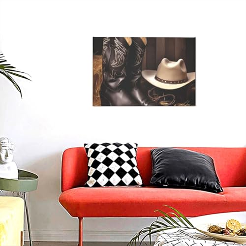 Affiches pour décoration murale d'intérieur salon style cowboy