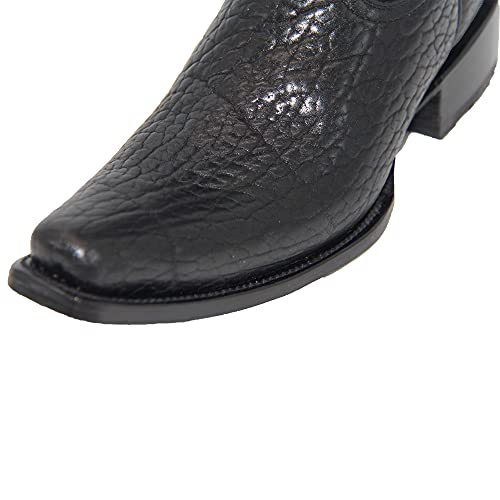 Westerns Shops Men’s Genuine Leather Luxury Bull Neck Print Western Cowboy Boot2