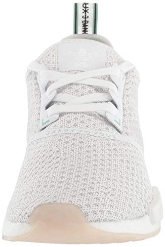 adidas Originals Mens NMD_R1 Sneaker, White/White/Blush Green, 102