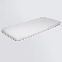 Colchonete Para Carrinho Bebê Modelo Moises Tradicional Universal Espuma Soft (Branco)