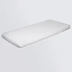 Colchonete Para Carrinho Bebê Modelo Moises Tradicional Universal Espuma Soft (Branco)