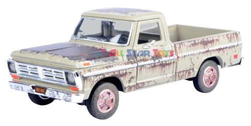 Motormax 1972 F 100 Pickup Truck Beige 1/24 Modelo Diecast miniatura 2