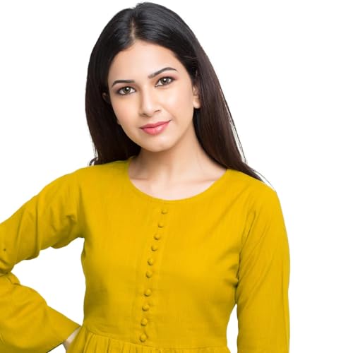 Image of Yash Gallery Women's Cotton Regular Fit Top