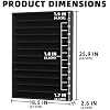 DisplayGifts Open Front Hot 1:64 Scale Toy Cars Wheels Matchbox Display Case Die-cast Model Cars Storage Cabinet - NO Door Cover in The Front (Black) - 26.5 X 18.75 X 3 Inches