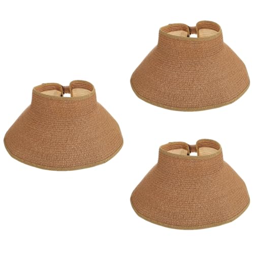 Visière pour femme haut UV contre la chaleur estivale en lot de 3
