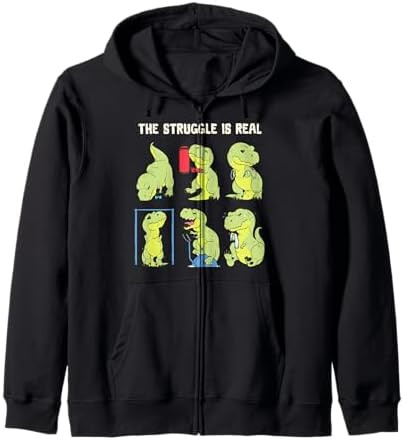 The Struggle Is Real Funny Dinosaur T-Rex Gym Workout