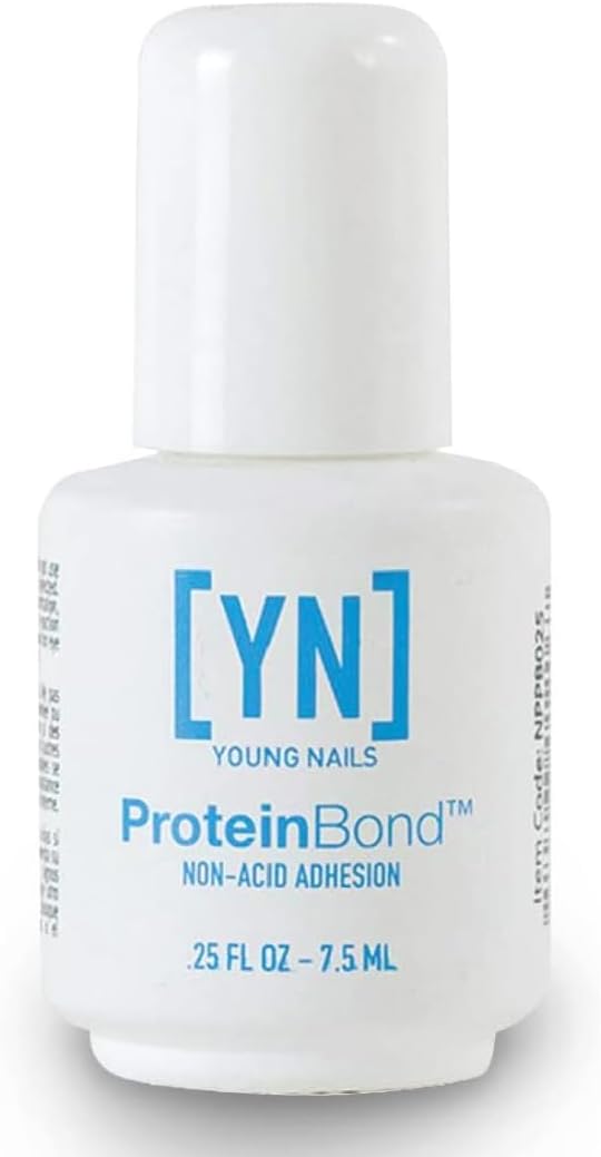 Young Nails ヤングネイルズ プロテインボンド 爪の準備+速乾性。ゲル用アンカー、ポーランド+アクリルケラチンボンダー0.25液量オンス シングル ホワイト