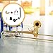 BQLZR Trombone Water Key/Spit Valve Assembly Set with Cork Pad for Alto and Tenor Trombone