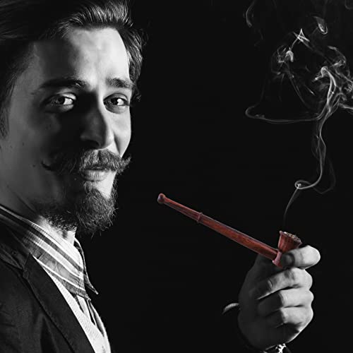 Image of ROYAL SWAG Free Style Tobacco Pipe(Smoking Pipe) Wooden With Removable Bowl, Brown, Churchwarden, Wood, Pipe