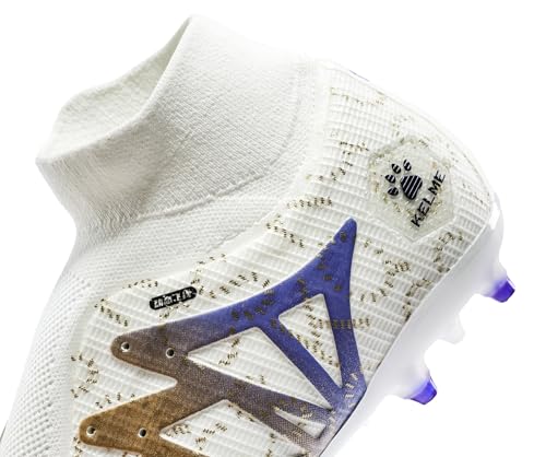 KELME Flash Laceless Soccer Cleats Men High-Tops Lightweight Soccer Shoes Outdoor Unisex Adult Youth Artificial Multi Ground3