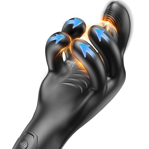 Elektrischer Masturbator Masturbieren für Männer 10 Griffdruck & 10 Vibration Magic Hand, Penis Eicher Stimulation Vibratorensets Sex Spielzeug für die Männer Solo Masturbatoren Taschenmuschi yewuzer