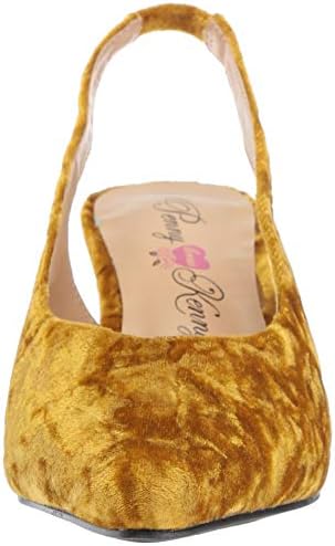Penny Loves Kenny Women's Dashing Pump, Gold Crushed Velvet, 8 Medium US | Image 1