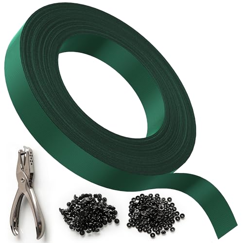 JORON Kit de Lamelles Occultantes PE 4,7cm x 75m - Bande Brise Vue Jardin Souple et Résistante avec 150 Clips - Installation Horizontale ou Verticale pour...