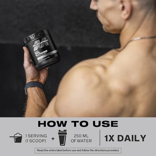 MuscleTech Platinum 100% Glutamine Powder, L-Gluitamine Amino Acid, Food Supplement, Pre & Post Workout Shake, 59 Servings, 300g, Unflavoured - Image 6