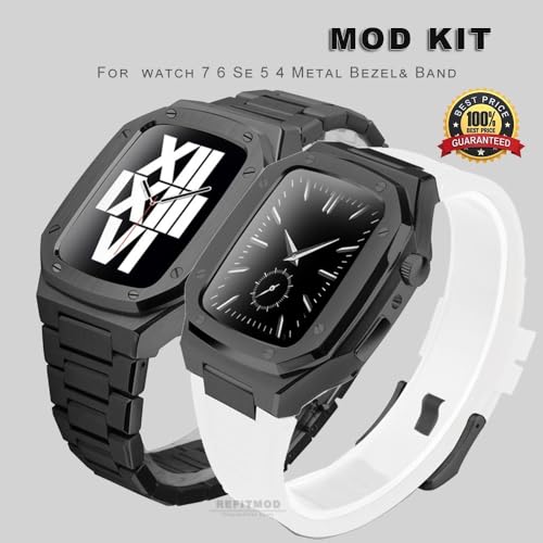 Bracelet Apple Watch 45mm avec kit modification boîtier métal - 2