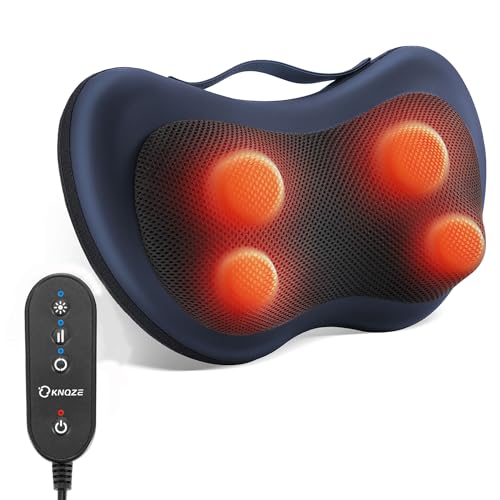 KNQZE Massagekissen mit Wärmefunktion & Fernsteuerung, Shiatsu ma...
