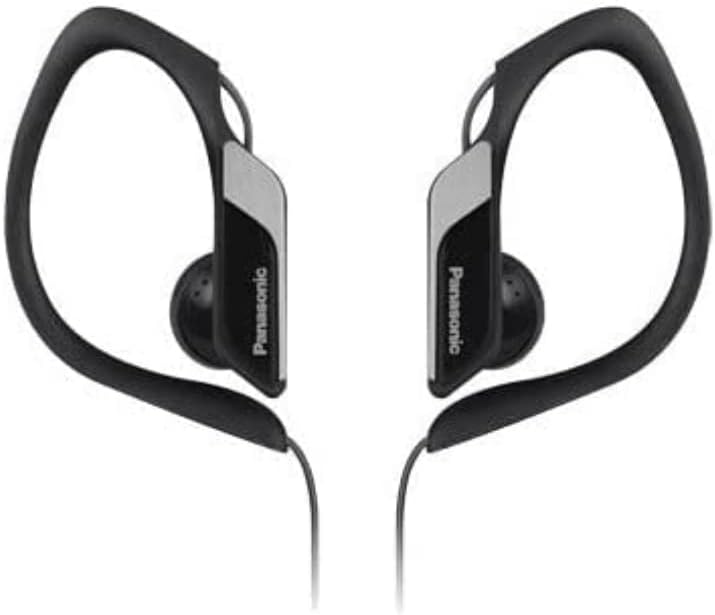 Panasonic RP-HS34E-R Water Resistant Sports Clip Earphones - Red