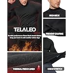 5 or 4 Pack Men's Thermal Turtle Mock Neck Shirts, Long Sleeve Compression Shirts Fleece Lined Undershirt Base Layer Tops - Image 5