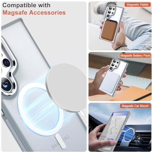 Image of MALEWOLF Magnetic Case for Samsung Galaxy S22 Ultra, Slim Matte Cover