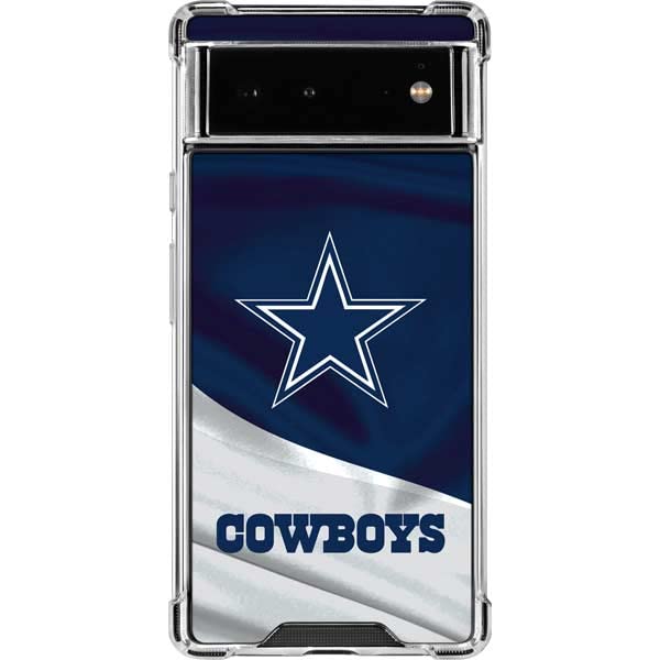 Skinit Clear Phone Case Compatible with Google Pixel 6 - Officially Licensed NFL Dallas Cowboys Design
