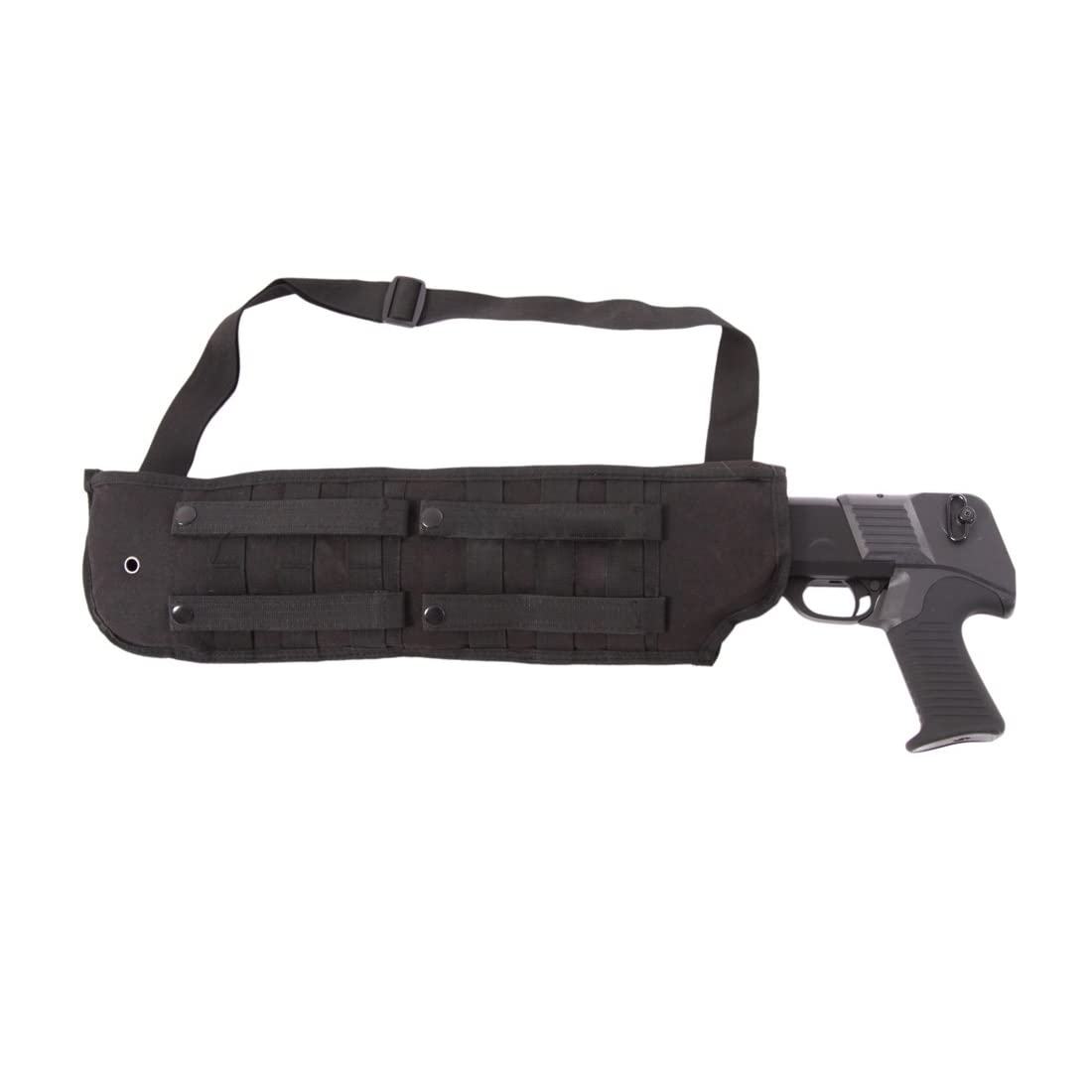 TS Tactical Store Funda Porta Escopeta Molle 50CM Negra Funda para HDB, HDX, Escopeta Airsoft, Escopeta Recortada, Escopeta de Caza