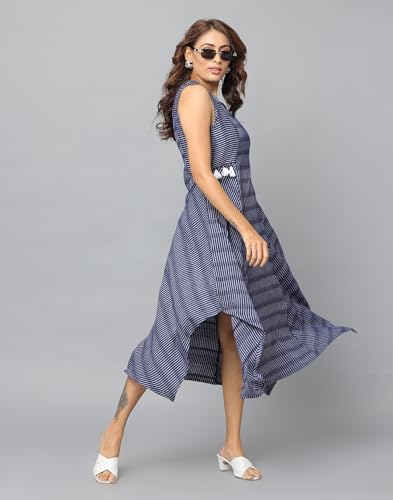 Image of Checks Slim Fit Sleeveless Kurta