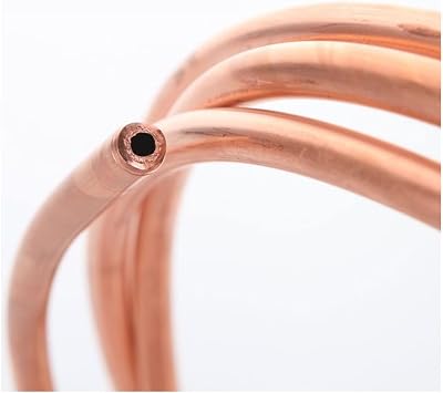 1M/5Meters Soft Copper Tube Copper Coil 99.9% T2 Air Conditioning Pipe Red Copper OD 2mm/2.5mm/3mm/4mm/5mm/6/6.35/8/9.52/10mm Wall Tube Thick 0.5mm~1.5mm (Size : 1Meter, Color : 10x1.5mm)