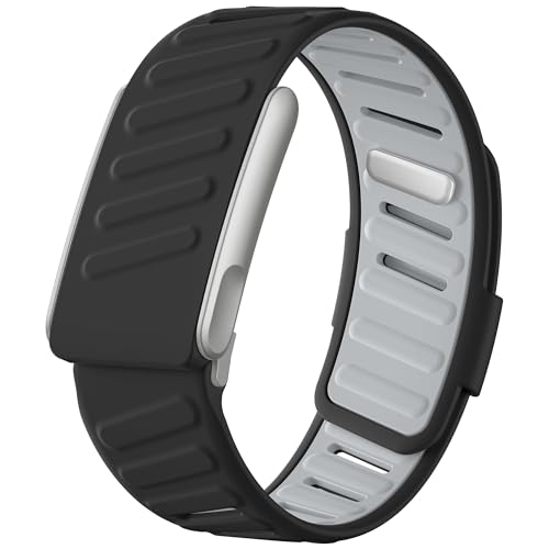 Image of VEMIGON Silicone Sport Band Compatible with Whoop 5.0 One /Peak, Life /MG, Breathable, Adjustable Waterproof Replacement Wristband Strap with Stainless Steel Frame Connector, NOT for Gen 4.0(Band only)