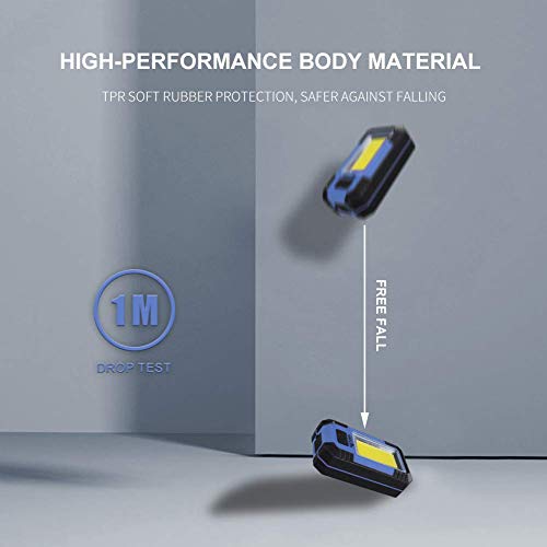 WARSUN 2PC Led Work Lights Rechargeable Magnetic Portable Work Light 30w 1200 Lumens for Camping Car Repairing, Blue Stocking Stuffers Mens/Dad Gifts