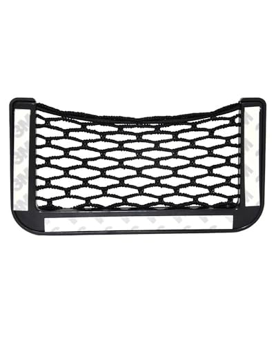 Accessoires de voiture filet élastique 20 x 8 cm discret pour rangement de smartphone