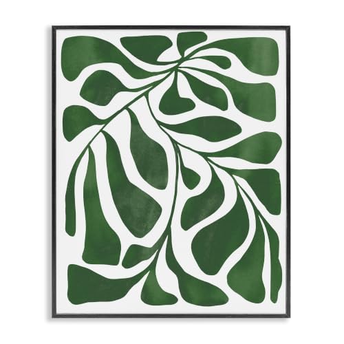 'Abstract Plant Leaf Shapes'| Framed Giclee Art