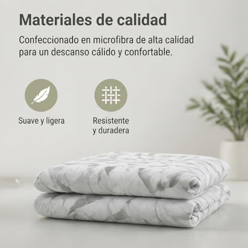 Edredón ajustable de microfibra 250g con tacto melocotón para cama de 90 cm 5