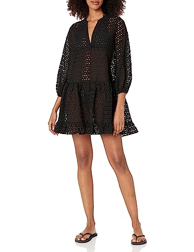 knee length dresses for ladies Shoshanna Women's Alicia Tweed Minidress - Jet Multi