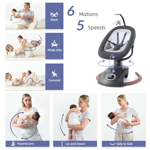 Image of VaVaSoo Electric Baby Swing for Infants