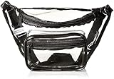 Clear Fanny Pack Stadium Security Approved Waist Bag for Events, Games, and Concerts Transparent