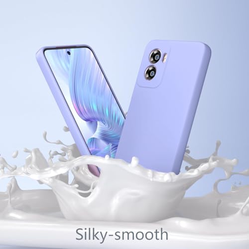 Image of DIZORO Microfiber Candy Back Cover Case for Redmi 15a Soft Silicone Rubberized Back Cover Case with Camera Protection - Purple