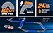 Tracer Racers Remote Control Cordless Glow in The Dark High-Speed Super 8 Speedway Track Set with Two Cars for Dual Racing, Glow Blue