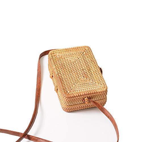 Handwoven Round Rattan Straw Bag Bali Crossbody Bag Summer Beach Boho Shoulder Bag Purse Clutch Handbag4