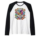 candy police halloween party costume divertente candy security maglia con maniche raglan