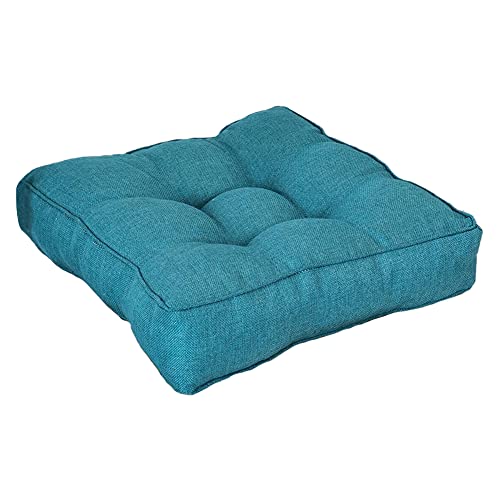 Coussin Sol Pouf Exterieur Jardin Coussin Rond Coussins RéHausseur Velours CôTelé Galette De Chaise for Fauteuil De Jardin Plastique Deep Blue