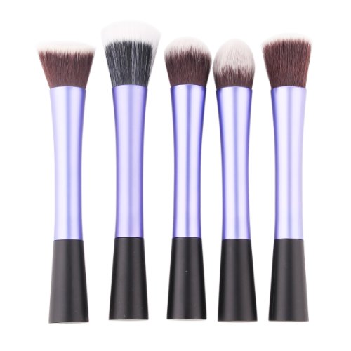Yuan mutang Professional Powder Blush Brush Facial Care Facial Beauty Cosmetic Stipple Foundation Brush Makeup Tool (Purple)