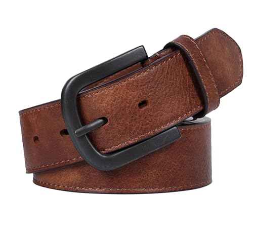 Men's Belts Brown Big and Tall Belts for Men Dress Jeans 44 & 46 Inch4