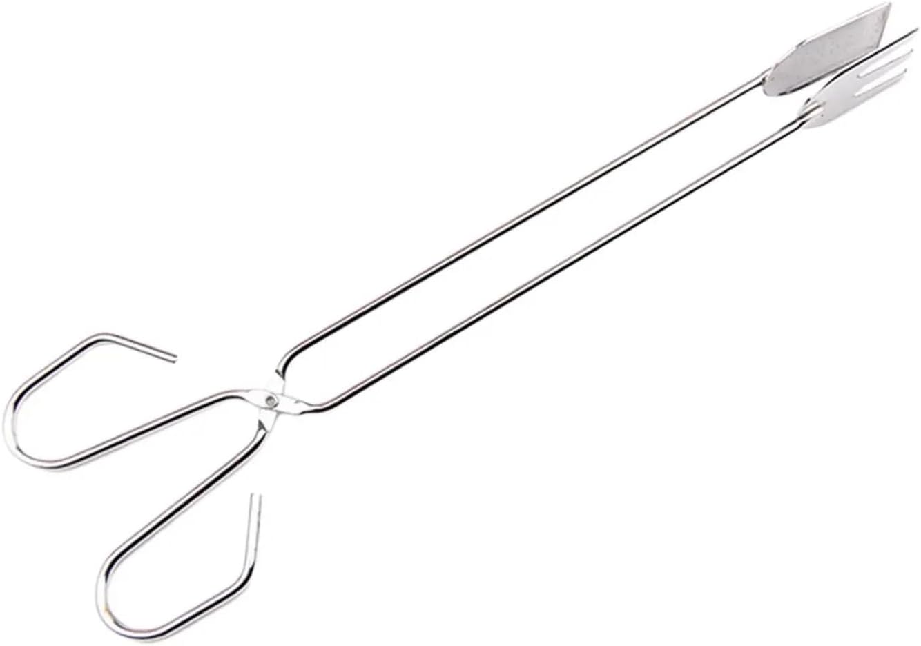 Fire Log Tongs Heavy Duty BBQ Tools BBQ Carbon Tongs Metal Clip Tongs Grill Tongs for Fireplace Outdoor BBQ Hiking Fire Place