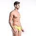 GOGOHOT Mens Fashion Swim Bikini Thongs Swimwear Yellow X-Large