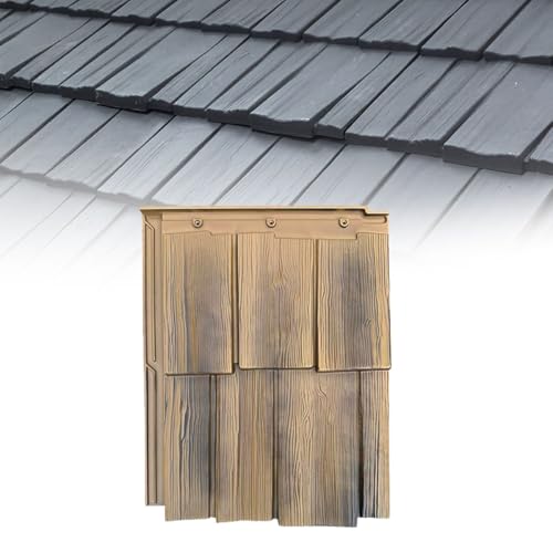 Tejas de Cubierta decorativas de alta gama con elegante acabado de madera sintética 2
