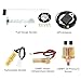 ARTILAURA 6 Gauge Set-GPS Speedometer, Tachometer, Fuel Level, Water Temperature, Oil Pressure, Voltage 7 Color Backlight Boat Gauges Set Marine Car (Black)