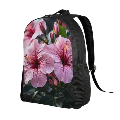 Mochila impermeable unisex con diseño floral para senderismo miniatura 2
