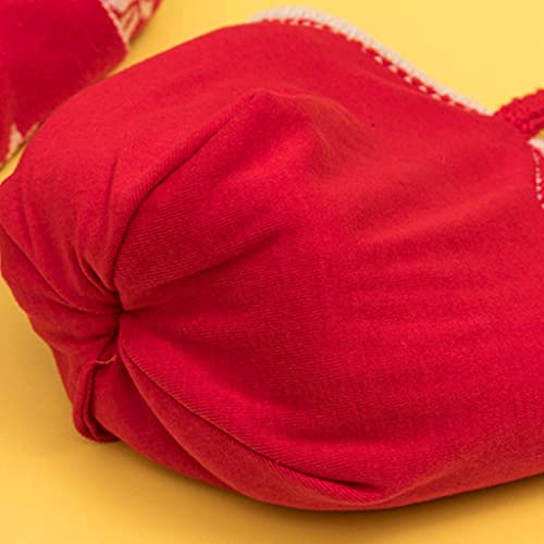 Conjunto de gorro de ciervo de Navidad y bufanda de punto para niños mayores de 3 años 5