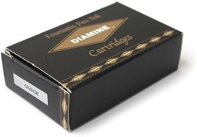 Pk/18 DIAMINE Fountain Pen Ink Cartridges, ORANGE