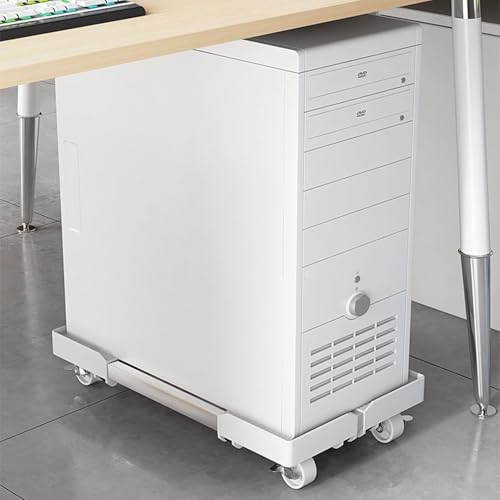 Support pour PC au sol télescopique et imperméable à roulettes